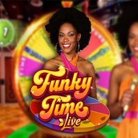Funky Time slot logo by Evolution at Millioner Casino