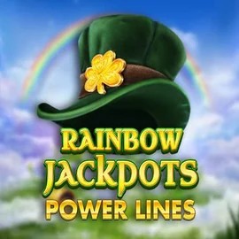 Rainbow Jackpots Power Lines online game logo by Red Tiger Gaming on millioneronline.com
