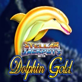 Dolphin Gold with Stellar Jackpots by Lightning Box Game, showcased at millioneronline.com – game logo